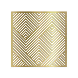 Cuadro calado cuadrado 4 dorado mdf 60x60 cm<br/>